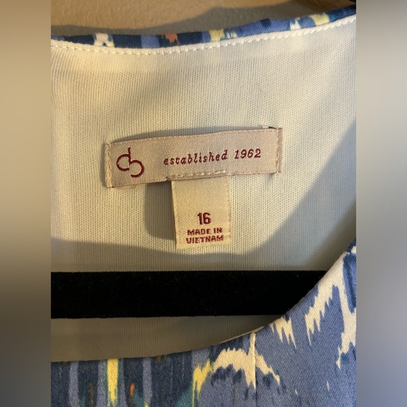 DB Sheath Lined Sleeveless Dress sz 16 - Picture 5 of 6